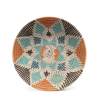 Elegant Style Natural Decorative Woven Wall Basket Decorative Wall Hanging Plate Seagrass Basket For Home Decor | Rusticozy