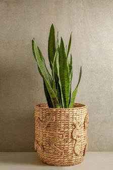 Elegant Style Natural Eco-Friendly Woven Water Hyacinth Planter Pot To Decorate Home Garden And Plant Flowers | Rusticozy CA
