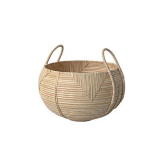 Exquisite Bamboo Round Basket Bamboo Basket For Home Storage Garden Plants | Rusticozy CA