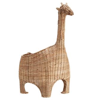 Giraffe Rattan Storage Basket Wicker Handicraft Multipurpose Storage Basket Shape Giraffe For Kids | Rusticozy AU