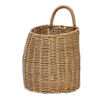 Natural Rattan Wall Hanging Basket Wicker Basket For Kids Room Storage And Organization | Rusticozy UK