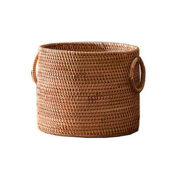 Vintage Style Rattan Planter Pots Indoor Outdoor Bamboo Plant Pot Handcraft | Rusticozy