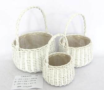 Wicker Woven Basket Flower Gifts Storage With Handle Handmade Cheap Willow Rattan Wicker Baskets | Rusticozy