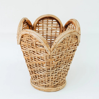 Home Decorative Rattan Bamboo Flower Pots Rattan Indoor Planters Unique Design | Rusticozy