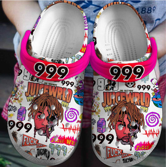 999 Juice Wrld Music Crocs Crocband Clogs Shoes - Monsterry