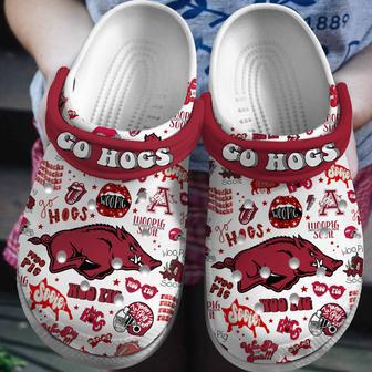 Arkansas Razorbacks Ncaa Sport Crocs Crocband Clogs Shoes | Favorety DE