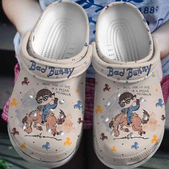 Bad Bunny Music Crocs Crocband Clogs Shoes - Monsterry DE