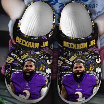 Baltimore Ravens Beckham Jr Nfl Sport Crocs Crocband Clogs Shoes | Favorety UK