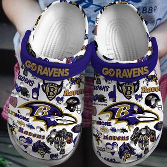 Baltimore Ravens Nfl Sport Crocs Crocband Clogs Shoes | Favorety