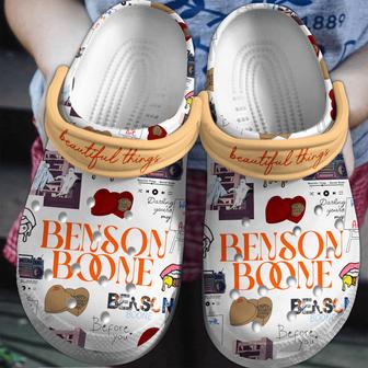 Beautiful Things Benson Boone Music Crocs Crocband Clogs Shoes - Monsterry UK