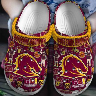 Brisbane Broncos Nrl Sport Crocs Crocband Clogs Shoes | Favorety AU