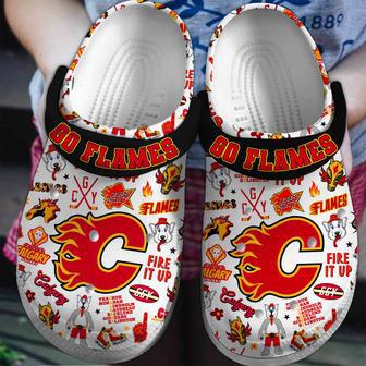 Calgary Flames Nhl Sport Crocs Crocband Clogs Shoes | Favorety DE