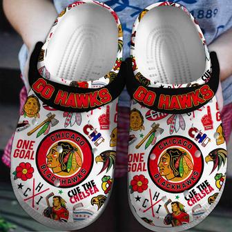 Chicago Blackhawks Nhl Sport Crocs Crocband Clogs Shoes | Favorety CA