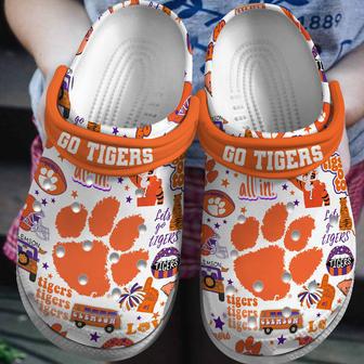 Clemson Tigers Ncaa Sport Crocs Crocband Clogs Shoes | Favorety