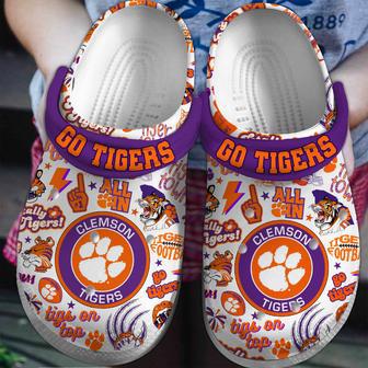 Clemson Tigers Ncaa Sport Crocs Crocband Clogs Shoes | Favorety UK