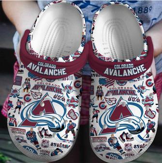 Colorado Avalanche Nhl Sport Crocs Crocband Clogs Shoes | Favorety