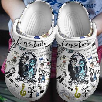 Corpse Bride Movie Crocs Crocband Clogs Shoes - Monsterry AU