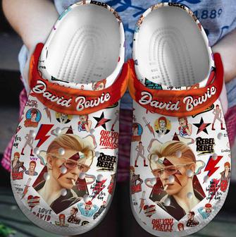 David Bowie Music Crocs Crocband Clogs Shoes | Favorety