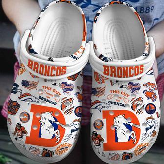 Denver Broncos Nfl Sport Crocs Crocband Clogs Shoes | Favorety