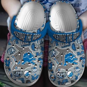 Detroit Lions Nfl Sport Crocs Crocband Clogs Shoes | Favorety