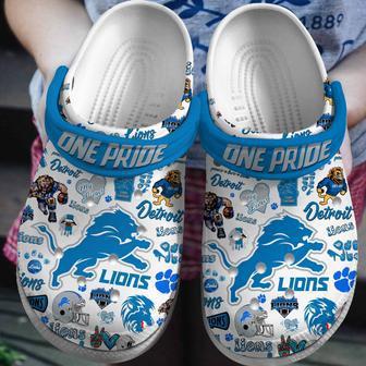 Detroit Lions Nfl Sport Crocs Crocband Clogs Shoes | Favorety