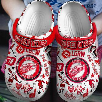 Detroit Red Wings Nhl Sport Crocs Crocband Clogs Shoes | Favorety AU