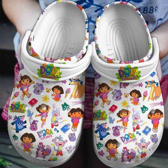 Dora The Explorer Cartoon Crocs Crocband Clogs Shoes | Favorety