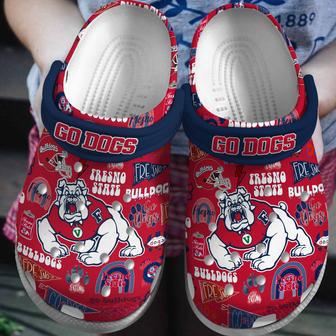 Fresno State Bulldogs Ncaa Sport Crocs Crocband Clogs Shoes | Favorety DE