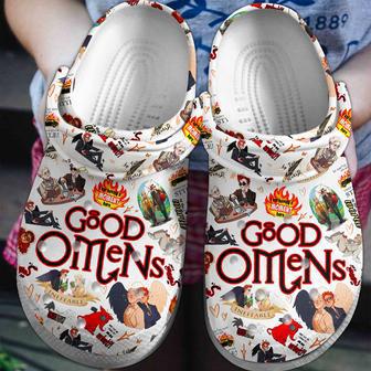 Good Omens Tv Series Crocs Crocband Clogs Shoes | Favorety AU