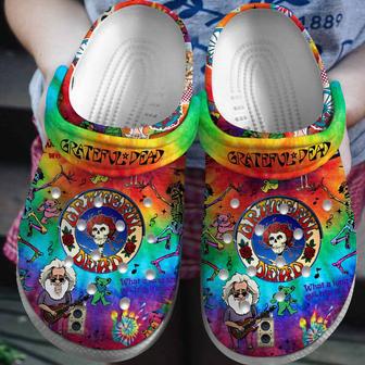 Grateful Dead Music Crocs Crocband Clogs Shoes | Favorety