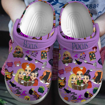 Hocus Pocus Movie Crocs Crocband Clogs Shoes - Monsterry