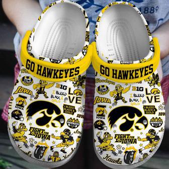 Iowa Hawkeyes Ncaa Sport Crocs Crocband Clogs Shoes | Favorety