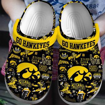 Iowa Hawkeyes Ncaa Sport Crocs Crocband Clogs Shoes | Favorety