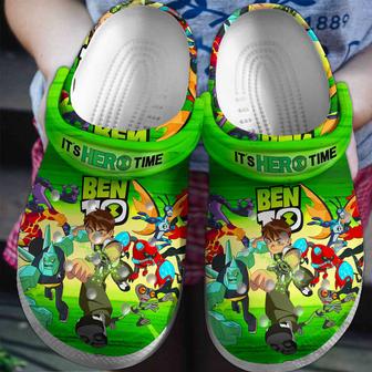 It's Hero Time Ben 10 Cartoon Crocs Crocband Clogs Shoes - Monsterry