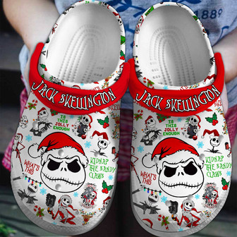 Jack Skellington Movie Clog Clogband Clogs Shoes - Monsterry