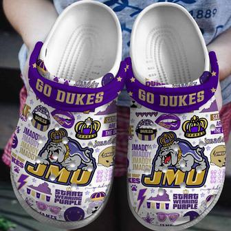 James Madison Dukes Ncaa Sport Crocs Crocband Clogs Shoes | Favorety