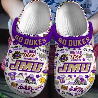 James Madison Dukes Ncaa Sport Crocs Crocband Clogs Shoes | Favorety