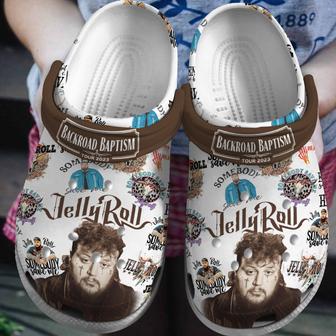 Jelly Roll Music Crocs Crocband Clogs Shoes - Monsterry AU