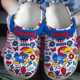 Kansas Jayhawks Ncaa Sport Crocs Crocband Clogs Shoes | Favorety DE