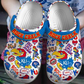 Kansas Jayhawks Ncaa Sport Crocs Crocband Clogs Shoes | Favorety