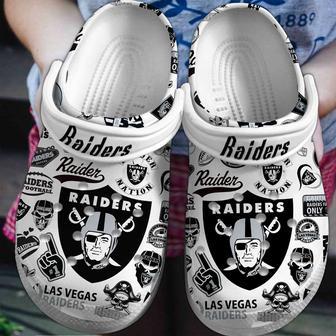 Las Vegas Raiders Nfl Sport Crocs Crocband Clogs Shoes | Favorety DE