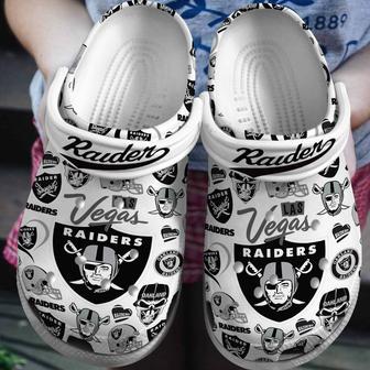 Las Vegas Raiders Nfl Sport Crocs Crocband Clogs Shoes | Favorety UK