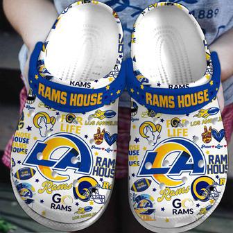 Los Angeles Rams Nfl Sport Crocs Crocband Clogs Shoes | Favorety CA