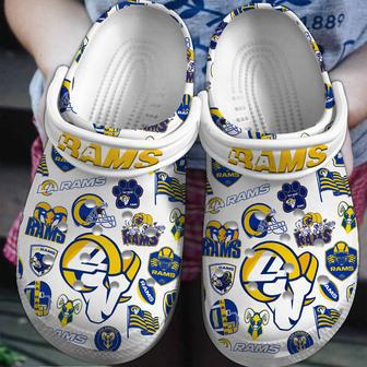 Los Angeles Rams Nfl Sport Crocs Crocband Clogs Shoes | Favorety CA