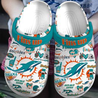 Miami Dolphins Nfl Sport Crocs Crocband Clogs Shoes | Favorety DE