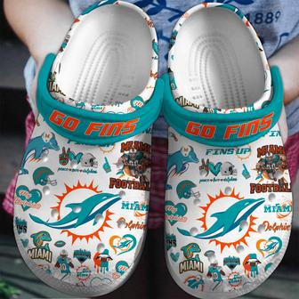 Miami Dolphins Nfl Sport Crocs Crocband Clogs Shoes | Favorety UK