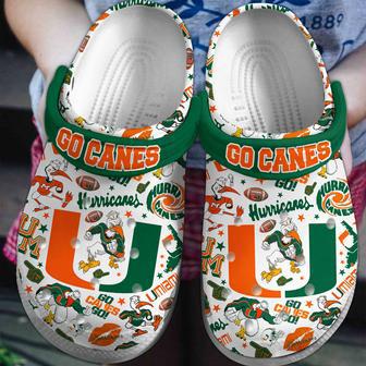 Miami Hurricanes Ncaa Sport Crocs Crocband Clogs Shoes | Favorety CA