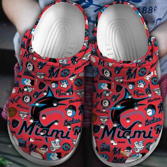 Miami Marlins Mlb Sport Crocs Crocband Clogs Shoes | Favorety UK