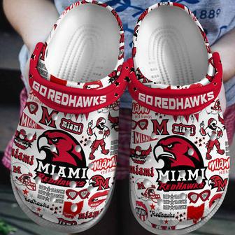 Miami Red Hawks Ncaa Sport Crocs Crocband Clogs Shoes | Favorety