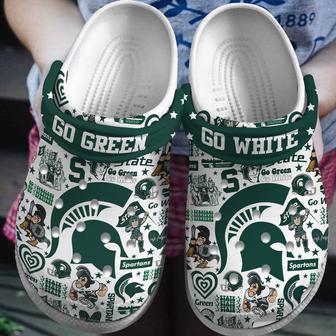 Michigan State Spartans Ncaa Sport Crocs Crocband Clogs Shoes | Favorety